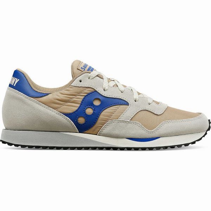 Men\'s Saucony DXN Trainer Sneakers Brown / Blue | GJDXZHL-93