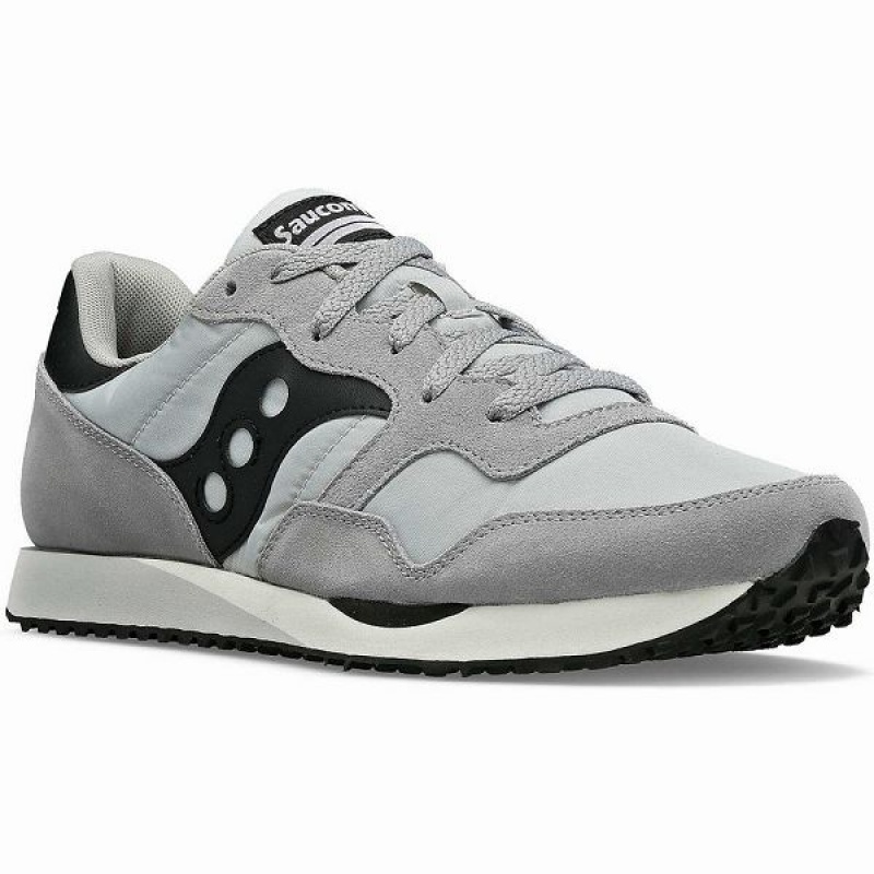 Men's Saucony DXN Trainer Sneakers Grey / Black | YJMAUIO-09