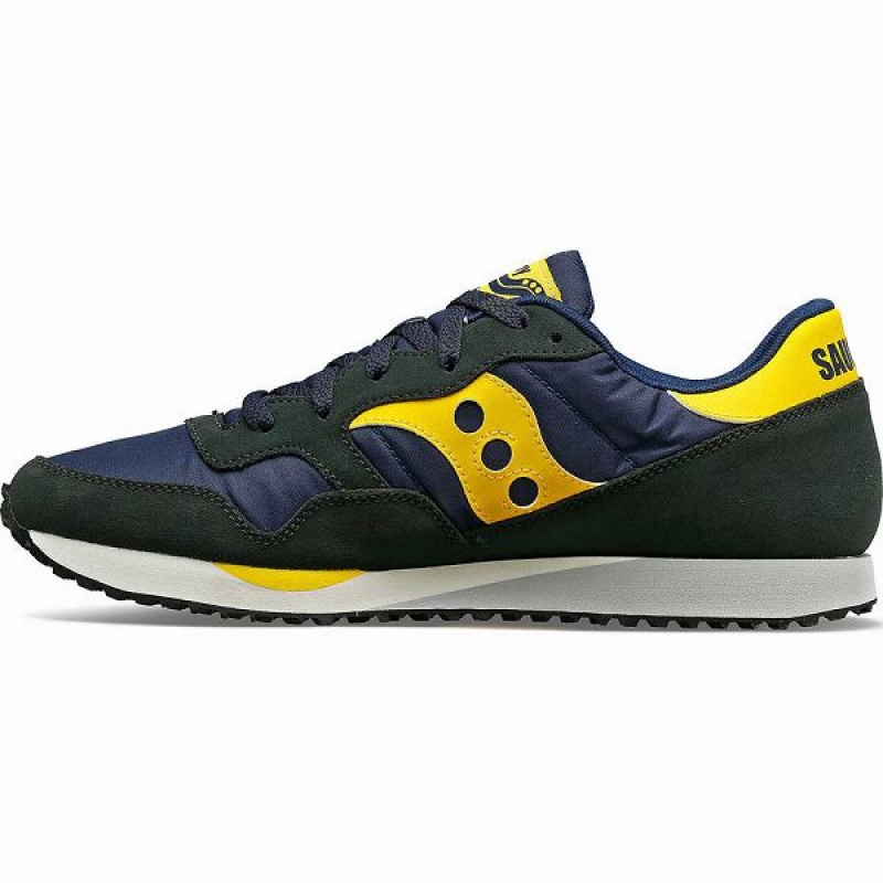 Men's Saucony DXN Trainer Sneakers Navy / Yellow | DYURNBA-39