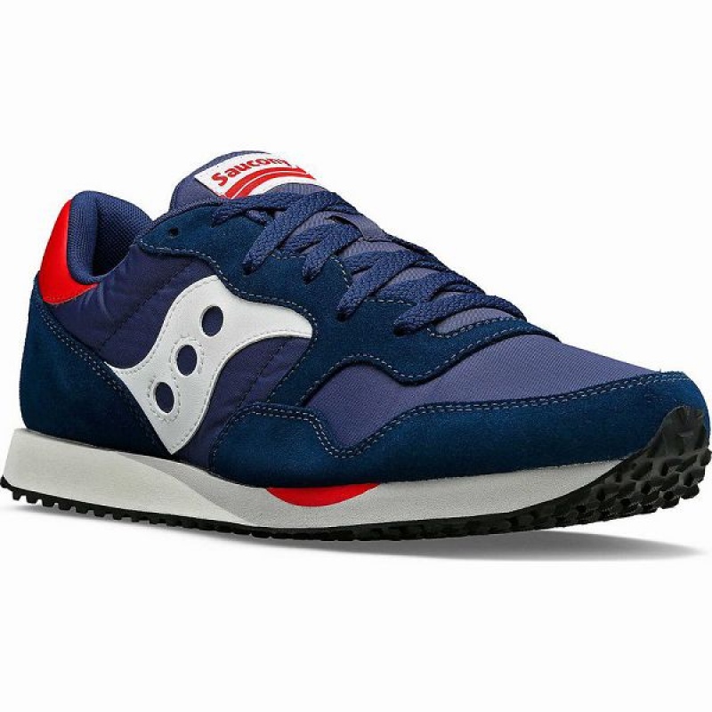 Men's Saucony DXN Trainer Sneakers Navy / White | SIQXOPY-27