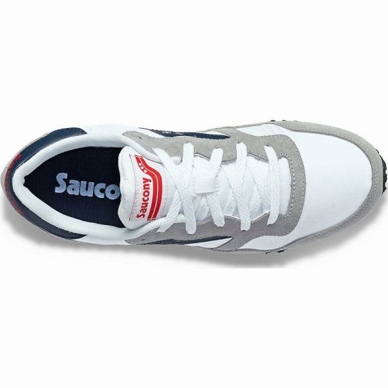 Men's Saucony DXN Trainer Sneakers White / Navy | KBORYWA-47