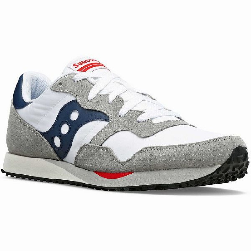 Men's Saucony DXN Trainer Sneakers White / Navy | KBORYWA-47