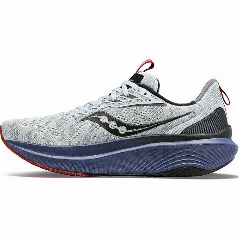 Men's Saucony Echelon 9 Running Shoes Blue | SVULWGY-75