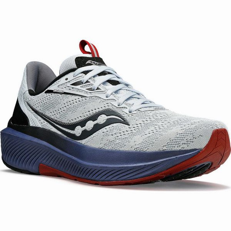 Men's Saucony Echelon 9 Running Shoes Blue | SVULWGY-75