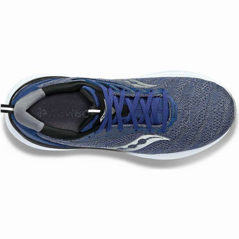 Men's Saucony Echelon 9 Running Shoes Indigo / Black | DHOZTYU-51