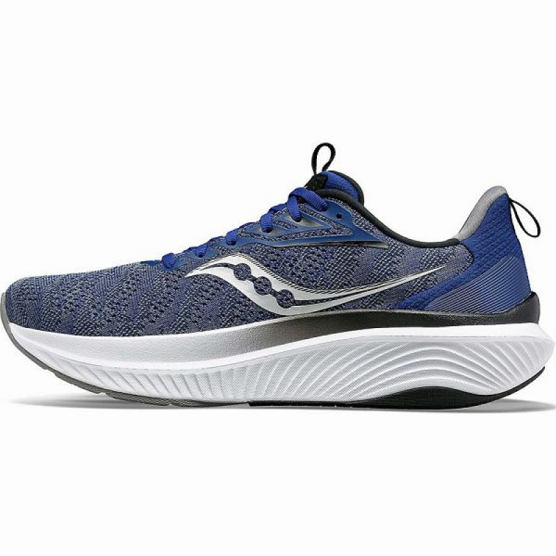 Men's Saucony Echelon 9 Wide Running Shoes Indigo / Black | ZDOJMHP-72