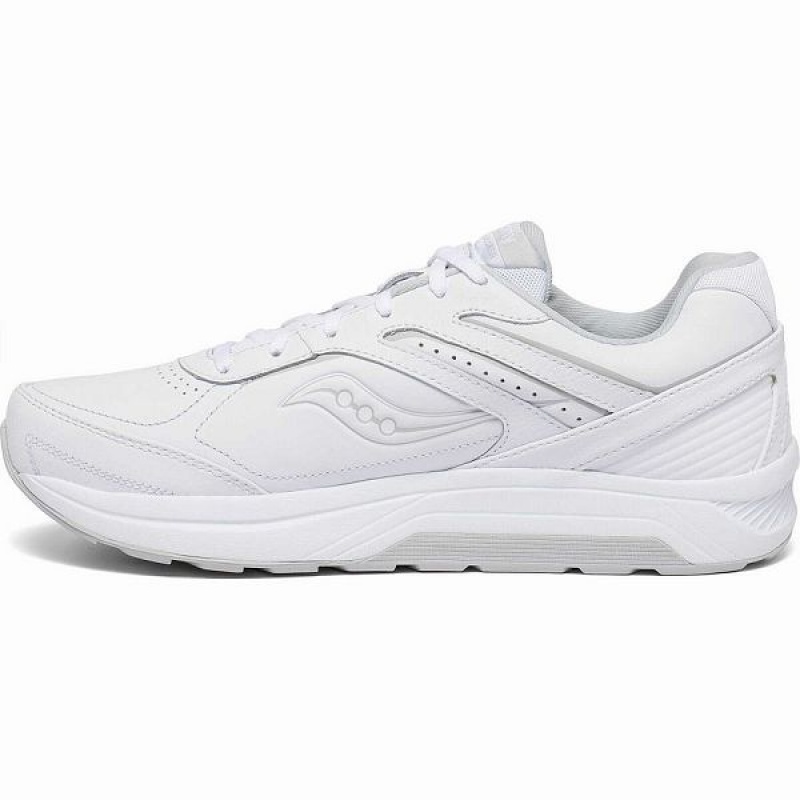 Men's Saucony Echelon Walker 3 Extra Wide Walking Shoes White | ACUTZYH-68