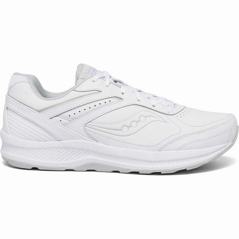 Men\'s Saucony Echelon Walker 3 Extra Wide Walking Shoes White | ACUTZYH-68