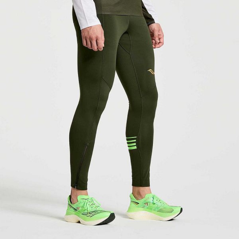 Men's Saucony Elite Tight Umbra | ZHKEVTL-60