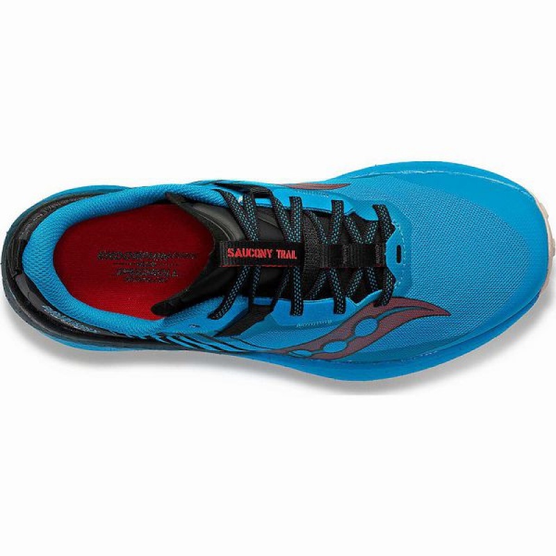 Men's Saucony Endorphin Edge Running Shoes Blue / Black | EJKPWIS-71