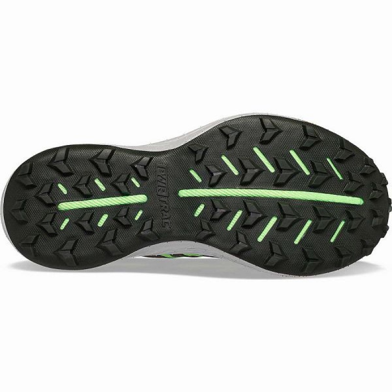 Men's Saucony Endorphin Edge Trail Running Shoes Umbra / Slime | SKCBADL-97