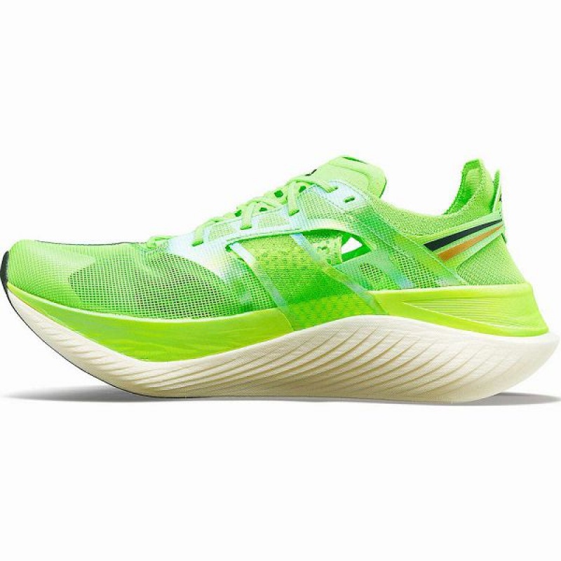 Men's Saucony Endorphin Elite Running Shoes Green | TBSZKUH-23