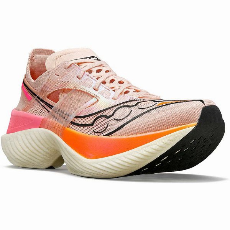 Men's Saucony Endorphin Elite Running Shoes Orange | WONGLBE-54