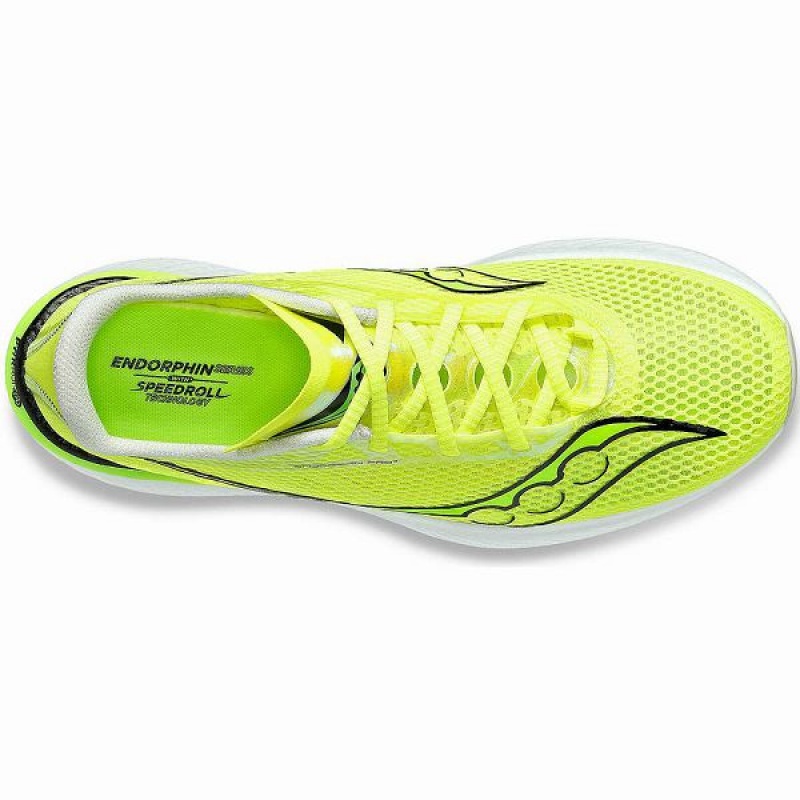 Men's Saucony Endorphin Pro 3 Running Shoes Yellow | ZSIQYAC-94