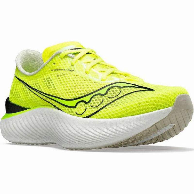 Men's Saucony Endorphin Pro 3 Running Shoes Yellow | ZSIQYAC-94