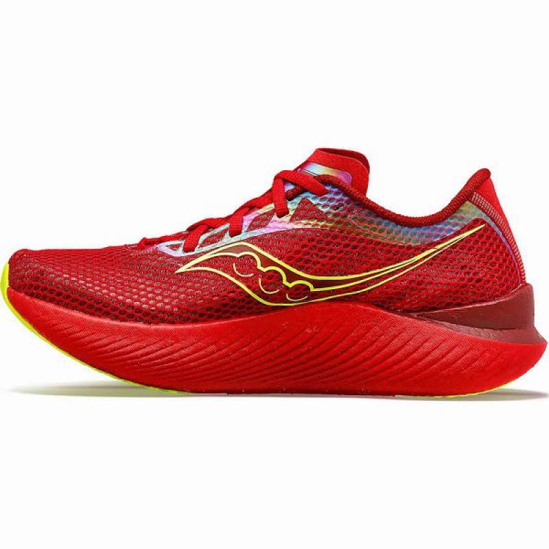 Men's Saucony Endorphin Pro 3 Running Shoes Red | SDJICBX-29