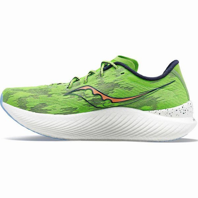 Men's Saucony Endorphin Pro 3 Running Shoes Green | CUNJYAT-79