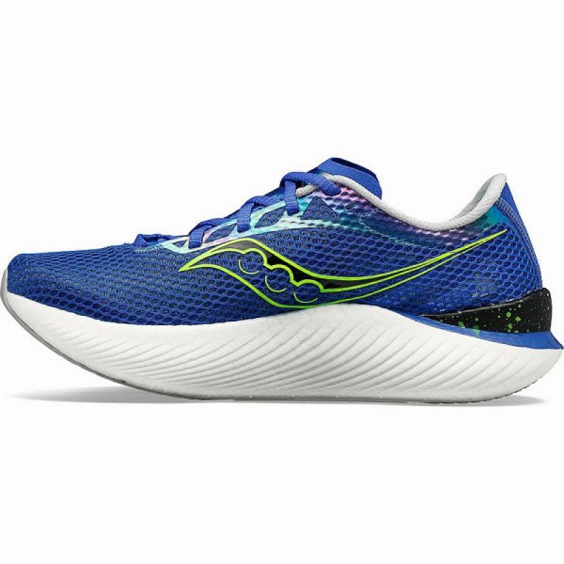 Men's Saucony Endorphin Pro 3 Running Shoes Blue / Green | ADKQOBT-04