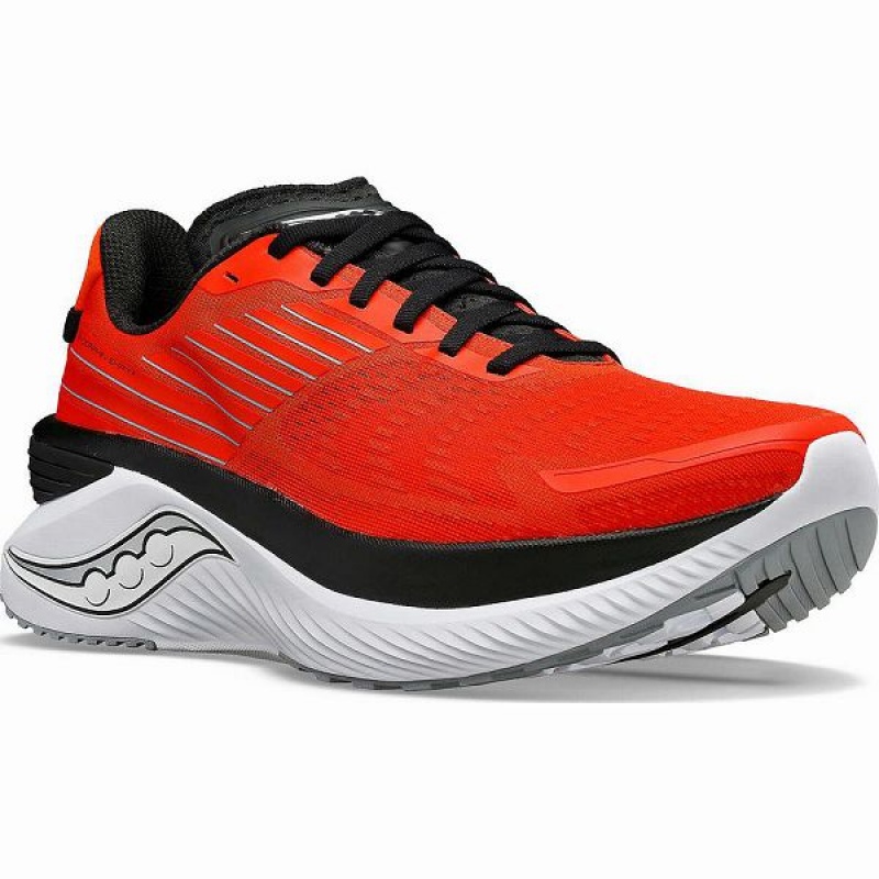 Men's Saucony Endorphin Shift 3 Running Shoes Red / Black | NASEFUV-25