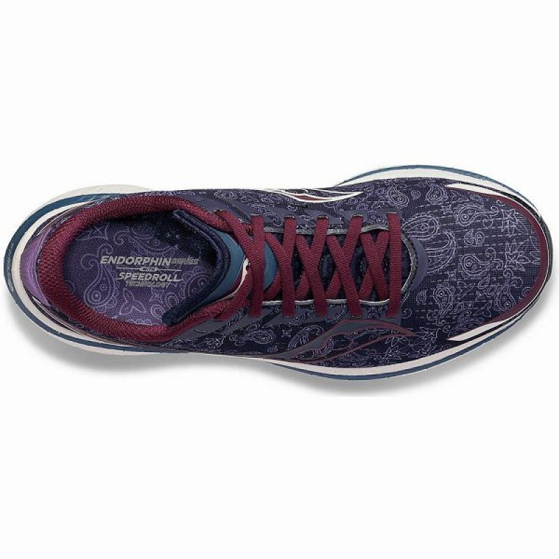 Men's Saucony Endorphin Speed 3 Northern Soul Running Shoes Purple | RUJIKSN-64