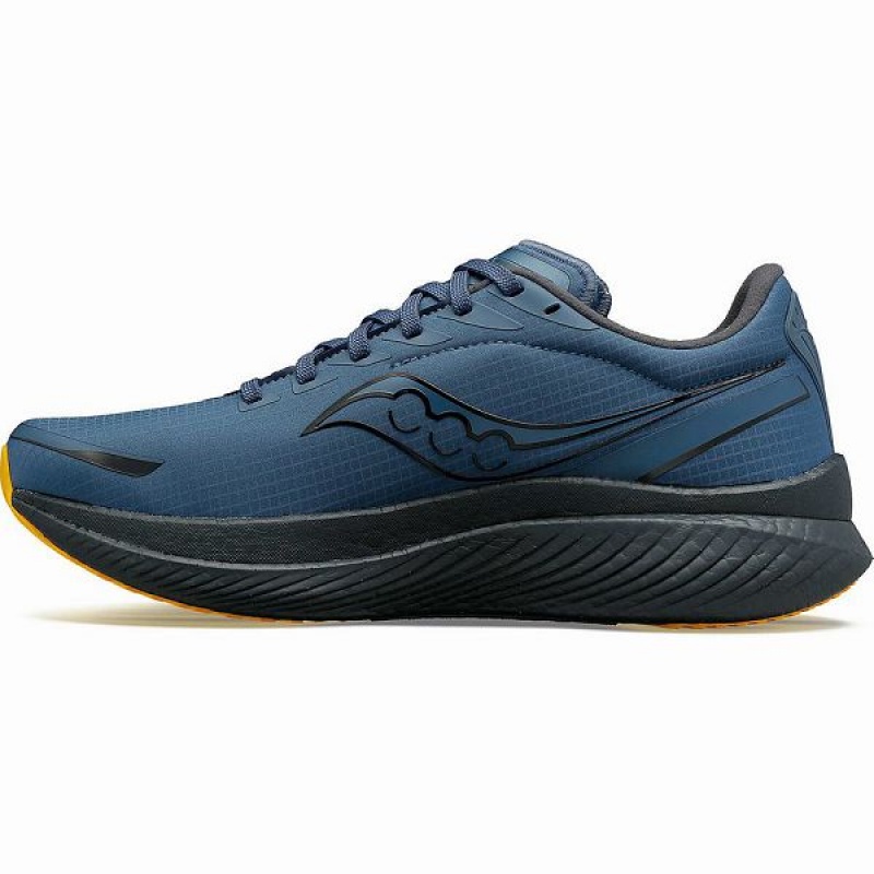 Men's Saucony Endorphin Speed 3 RUNSHIELD Running Shoes Blue | VUSBHYD-56