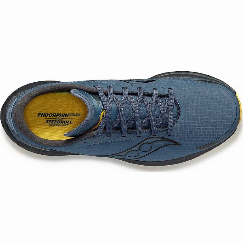 Men's Saucony Endorphin Speed 3 RUNSHIELD Running Shoes Blue | VUSBHYD-56