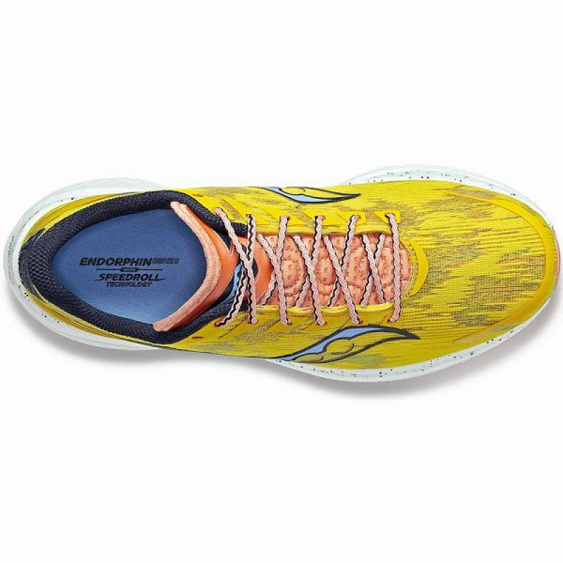 Men's Saucony Endorphin Speed 3 Running Shoes Yellow | GKADEMF-62