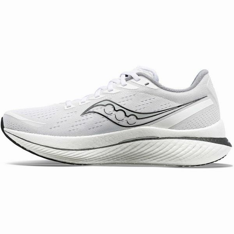 Men's Saucony Endorphin Speed 3 Running Shoes White / Black | DPGSJTM-21