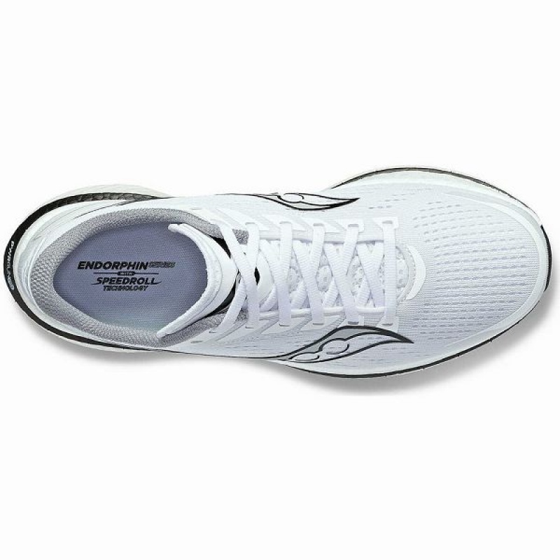 Men's Saucony Endorphin Speed 3 Running Shoes White / Black | DPGSJTM-21