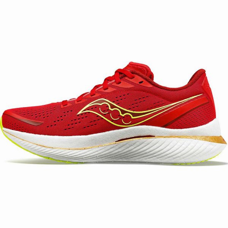 Men's Saucony Endorphin Speed 3 Running Shoes Red | IBFYPNG-03