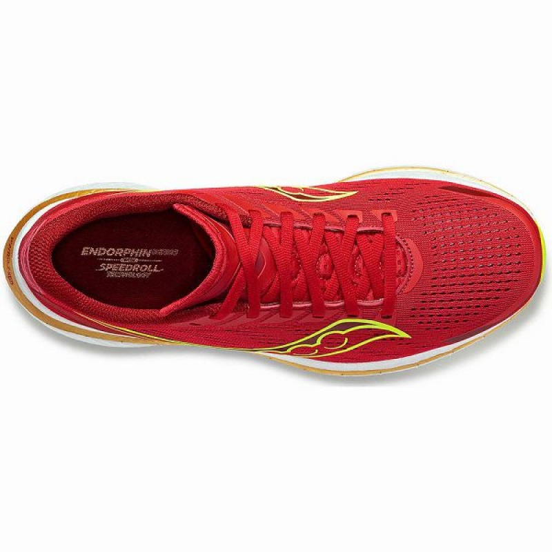 Men's Saucony Endorphin Speed 3 Running Shoes Red | IBFYPNG-03