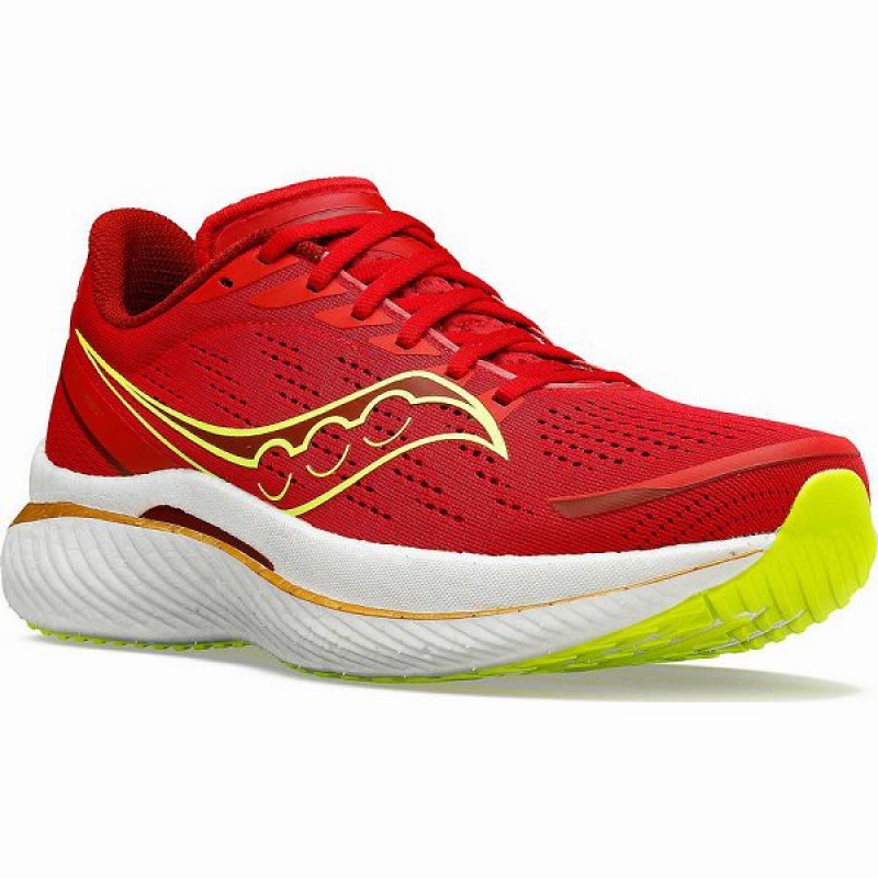 Men's Saucony Endorphin Speed 3 Running Shoes Red | IBFYPNG-03