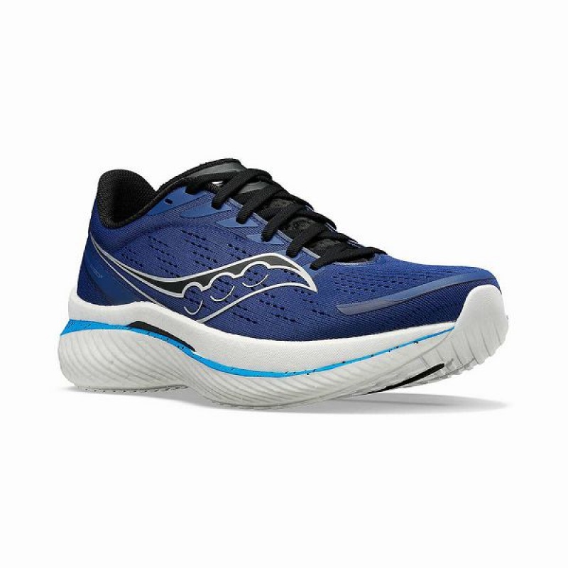 Men's Saucony Endorphin Speed 3 Running Shoes Indigo / Black | JCOIUYX-94