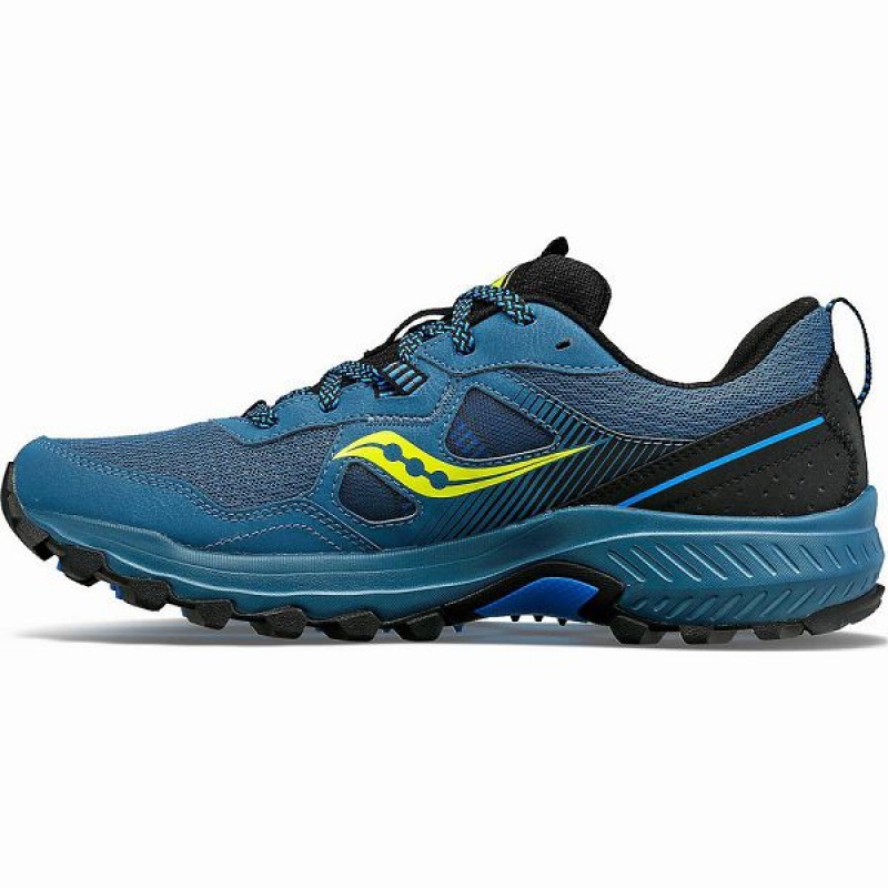 Men's Saucony Excursion TR16 Trail Running Shoes Blue / Black | GVRBMCX-09