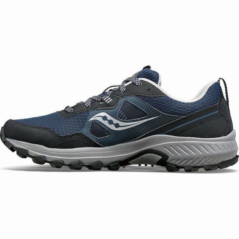 Men's Saucony Excursion TR16 Trail Running Shoes Navy / Silver | JALMRET-59