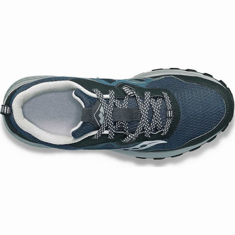 Men's Saucony Excursion TR16 Trail Running Shoes Navy / Silver | JALMRET-59