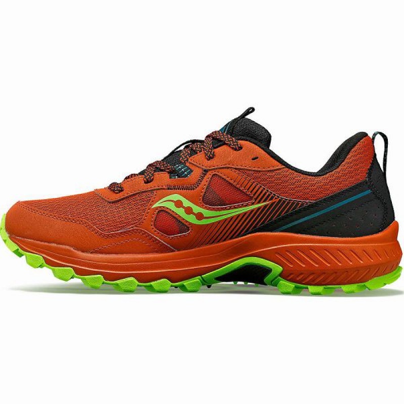 Men's Saucony Excursion TR16 Trail Running Shoes Orange / Green | LYGHANW-78