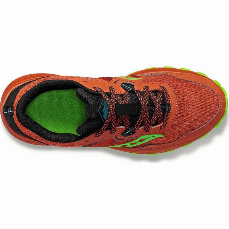 Men's Saucony Excursion TR16 Trail Running Shoes Orange / Green | LYGHANW-78