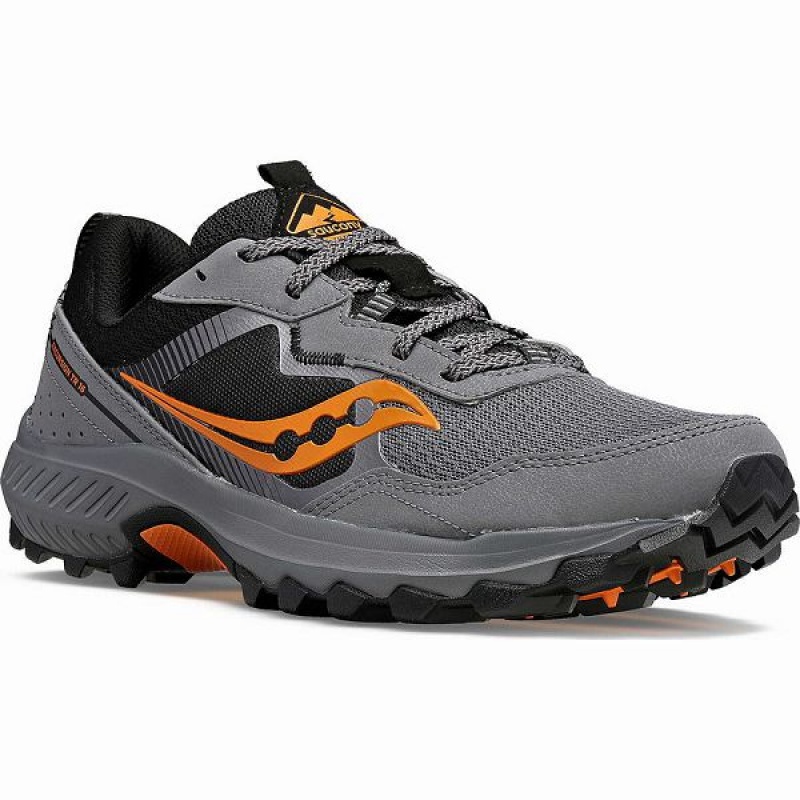 Men's Saucony Excursion TR16 Trail Running Shoes Grey | YQDXMGP-37