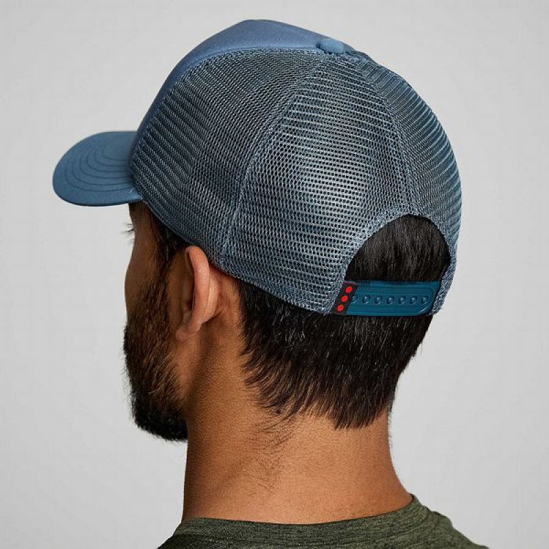 Men's Saucony Foamie Trucker Hats Blue | OGTRCVI-17