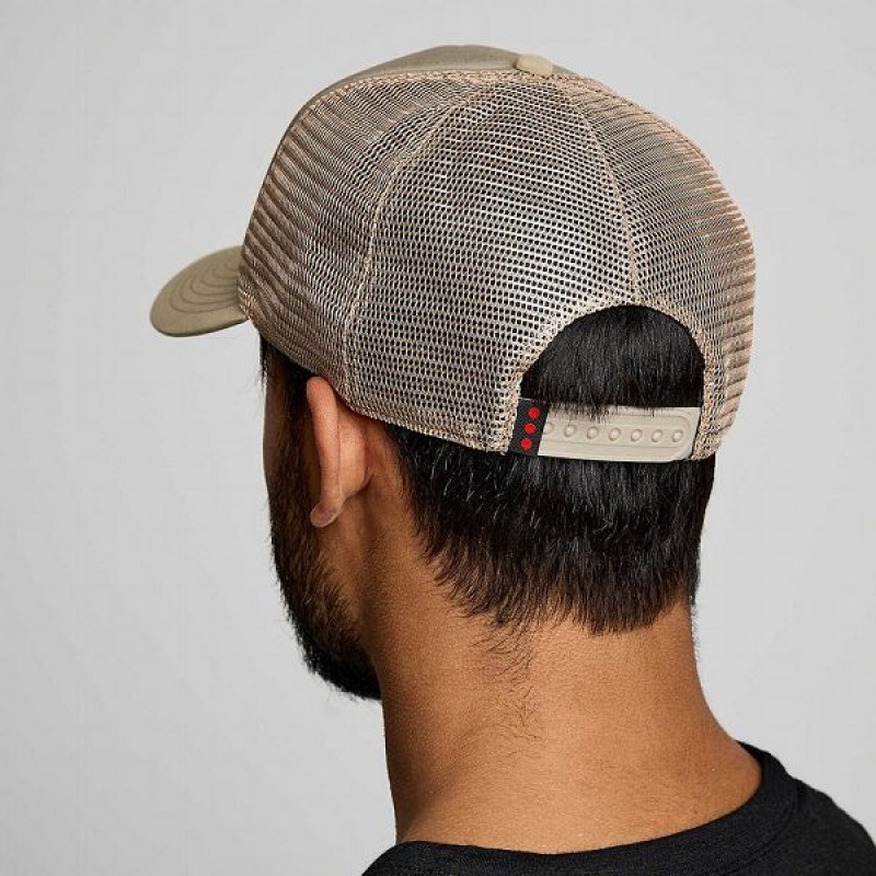 Men's Saucony Foamie Trucker Hats Coffee | CRLTHKD-12