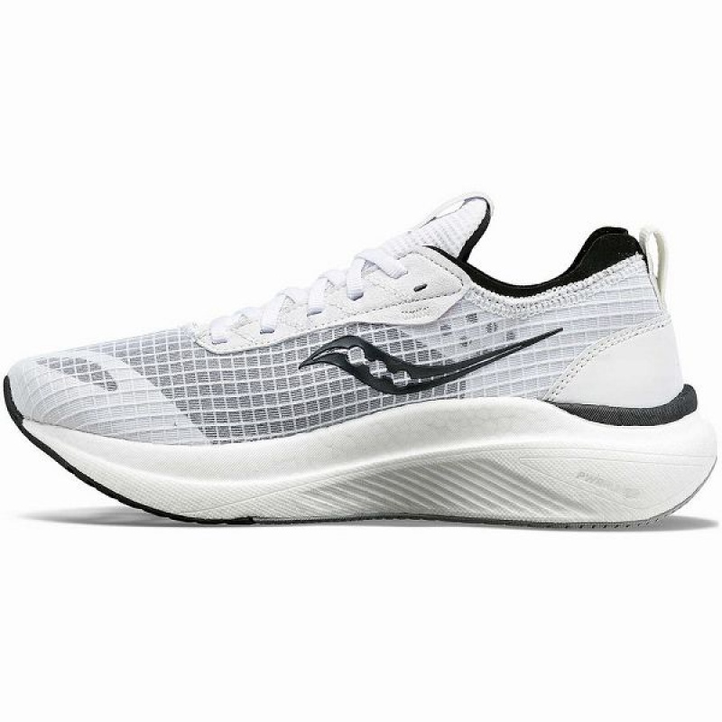 Men's Saucony Freedom Crossport Running Shoes White / Black | HRFIMXT-01