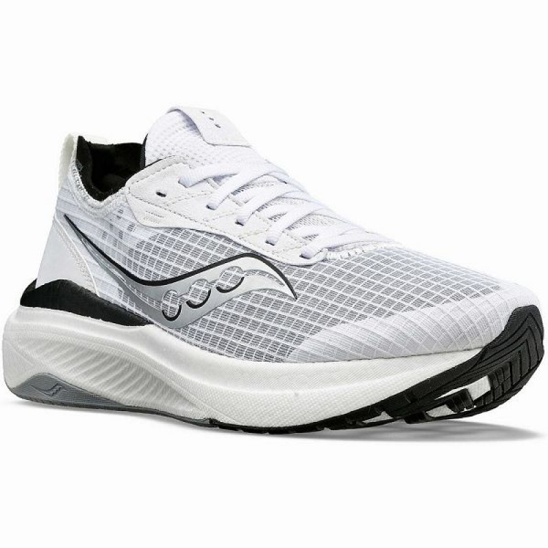 Men's Saucony Freedom Crossport Running Shoes White / Black | HRFIMXT-01