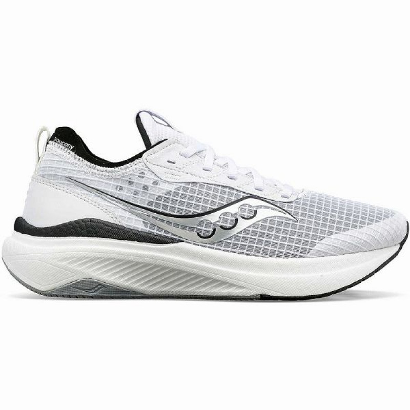 Men\'s Saucony Freedom Crossport Running Shoes White / Black | HRFIMXT-01