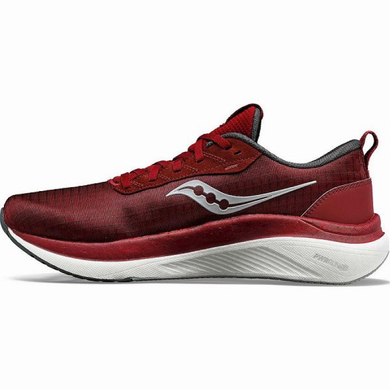 Men's Saucony Freedom Crossport Running Shoes Red / Grey | ELIHRGA-31