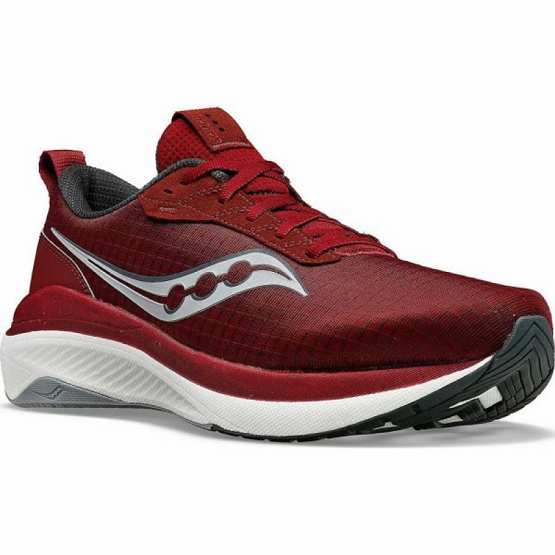 Men's Saucony Freedom Crossport Running Shoes Red / Grey | ELIHRGA-31