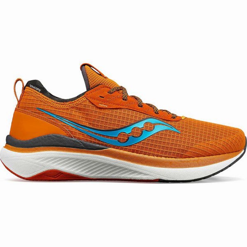 Men\'s Saucony Freedom Crossport Running Shoes Orange | SILYOZQ-02