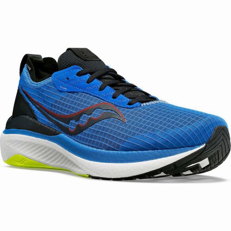 Men's Saucony Freedom Crossport Running Shoes Blue / Black | JWENZOH-48