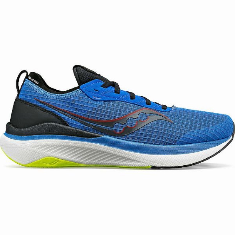 Men\'s Saucony Freedom Crossport Running Shoes Blue / Black | JWENZOH-48