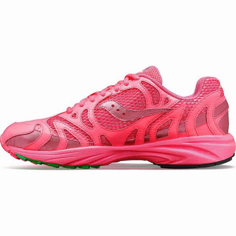 Men's Saucony Grid Azura 2000 Party Pack Sneakers Pink | NUGIZMA-14